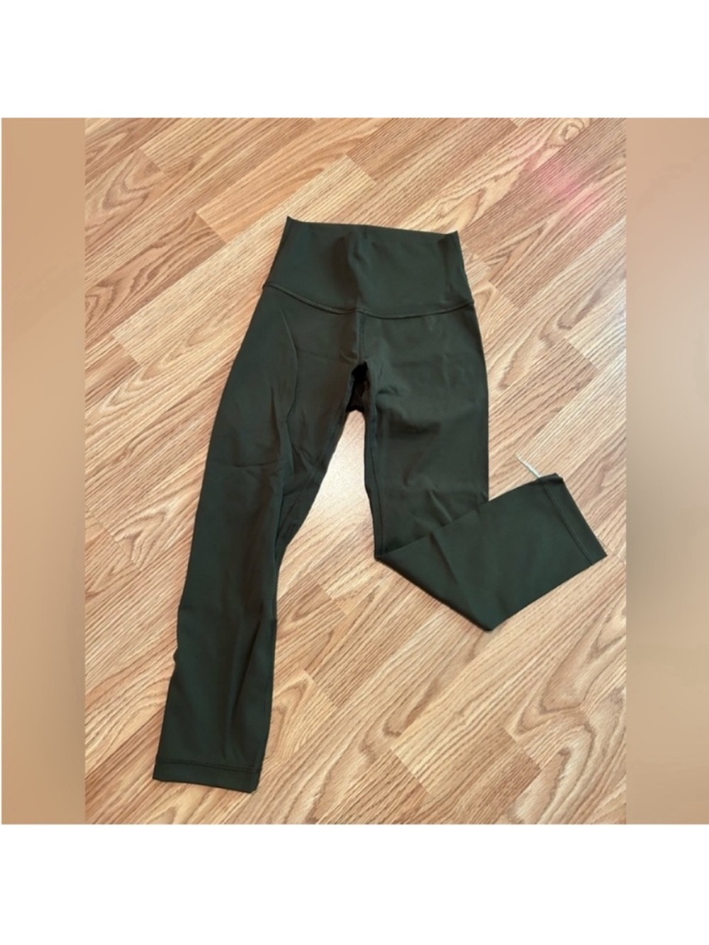 Olive Green Lulu lemon wunder under capri leggings